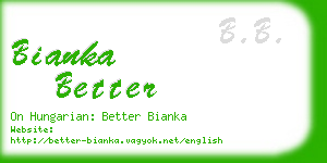 bianka better business card